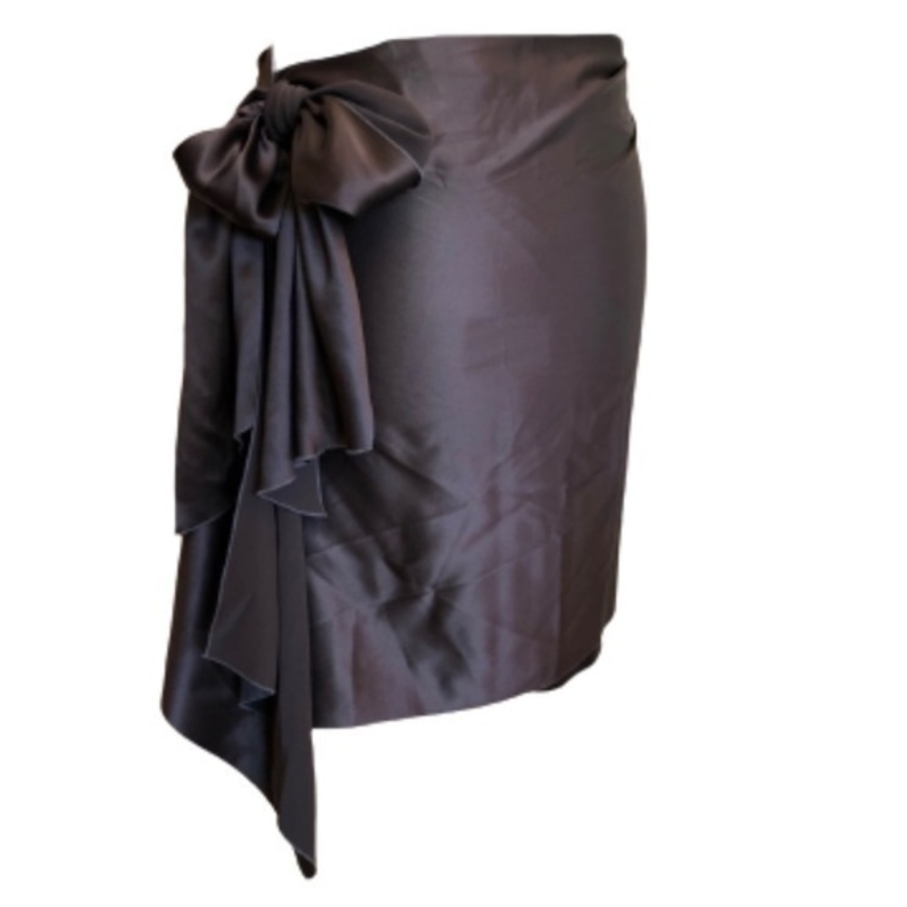 BCBGMAXAZRIA mahogany wrap sarong skirt NWT size M/L